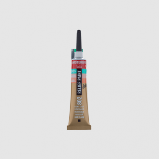 TALENS ΠΕΡΙΓΡΑΜΜΑ ΓΥΑΛΙΟΥ 20ml AMS DECO RELIEF LIGHT GOLD